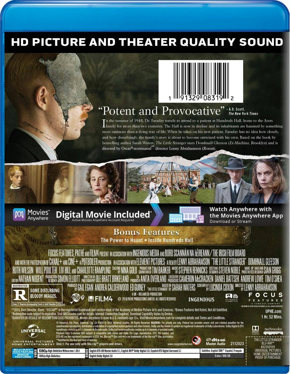 Back. The Little Stranger (Blu-ray + Digital HD) [Blu-ray].