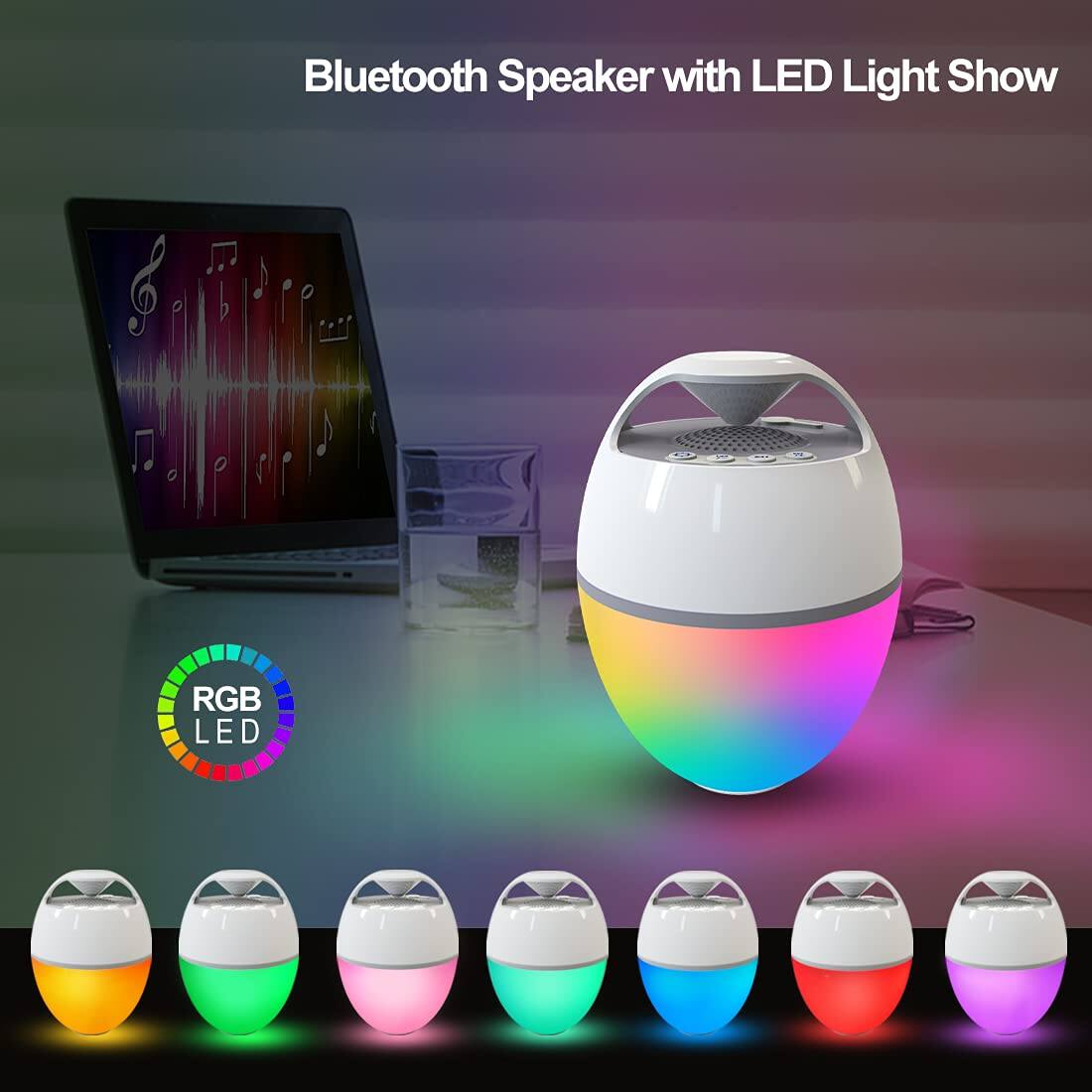 Bluetooth Speaker with LED Light Show

RGB LED
