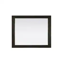 Elegant Kitchen and Bath - Noah Wooden Rectangle Mirror 27 x 36 - Chocolate Oak