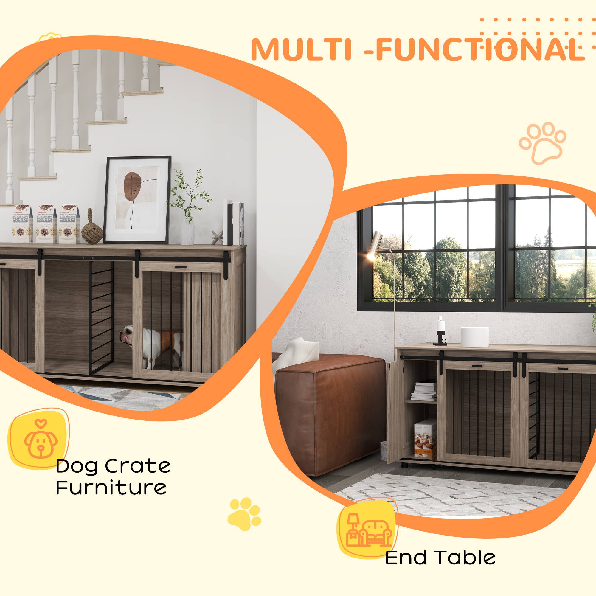 MULTI-FUNCTIONAL

Dog Crate Furniture

End Table