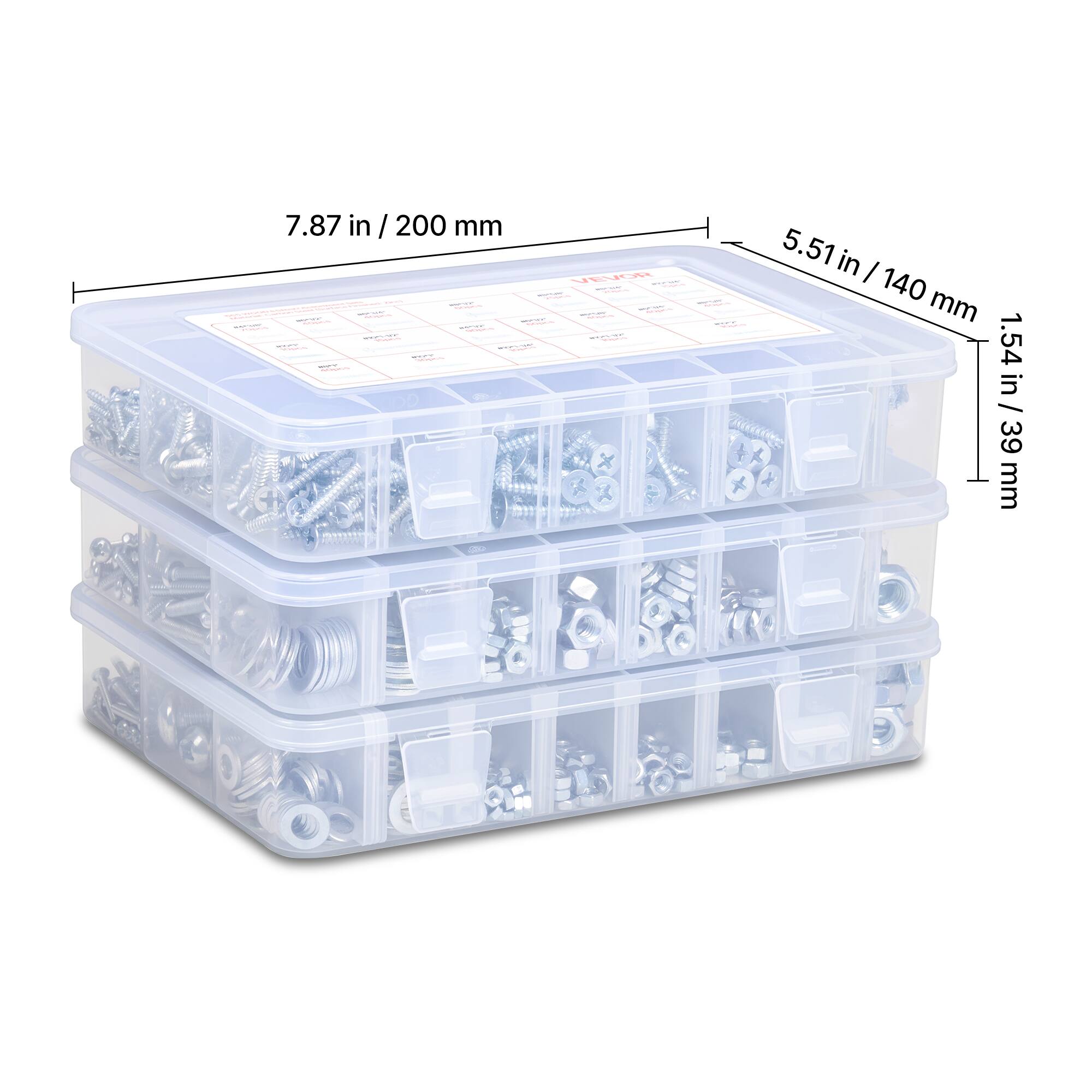 7.87 in / 200 mm  
5.51 in / 140 mm  
1.54 in / 39 mm