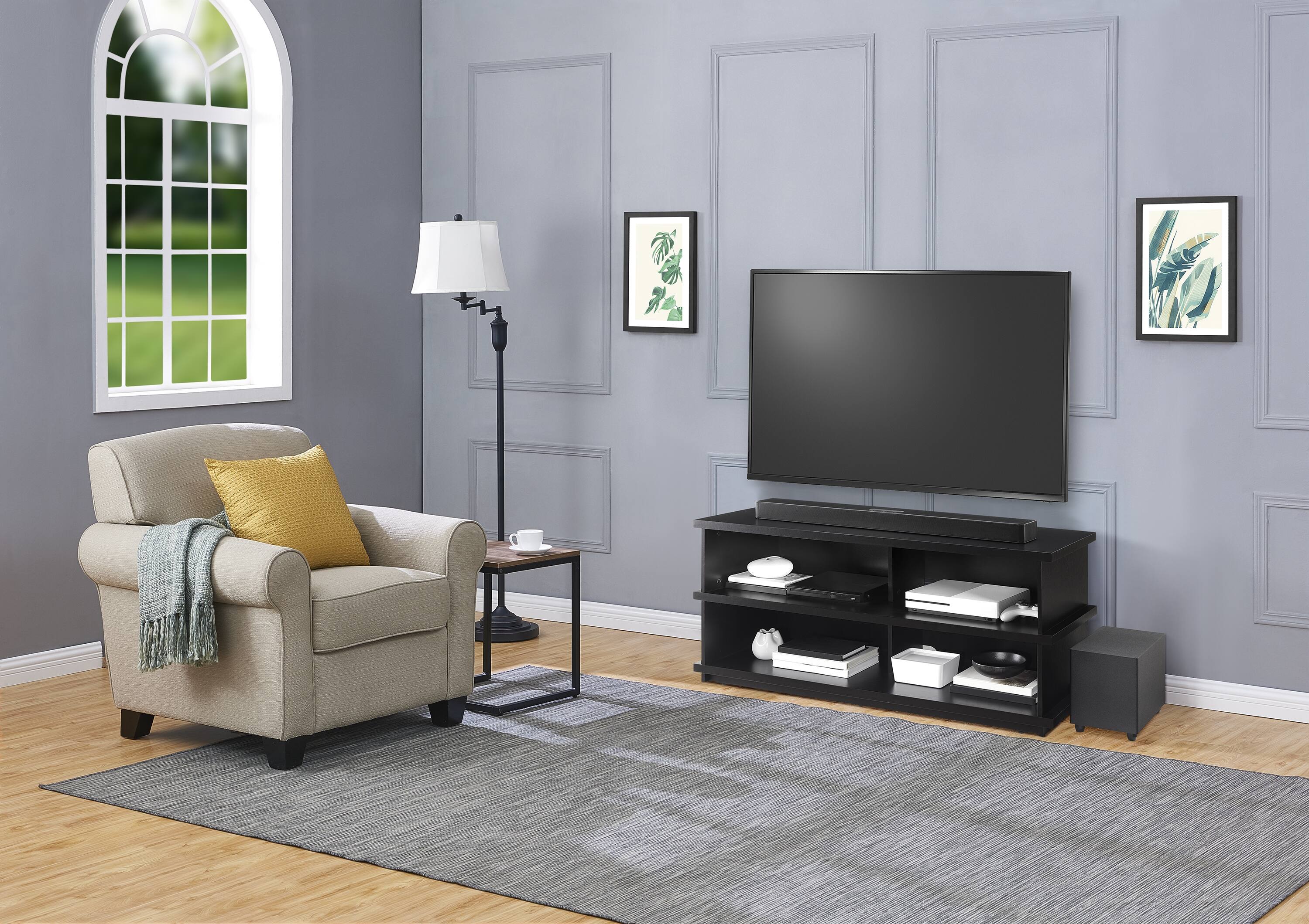 Alt View 17. Insignia™ - TV Stand for Most TVs Up to 55” - Black.