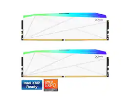 V-color - Manta XFinity RGB DDR5 64GB 6400MHz CL32 Gaming RAM - WHITE - Black
