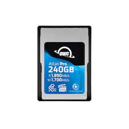 OWC - 240GB Atlas Pro High Performance Cfexpress 4.0 Type A Memory Card Professional Grade