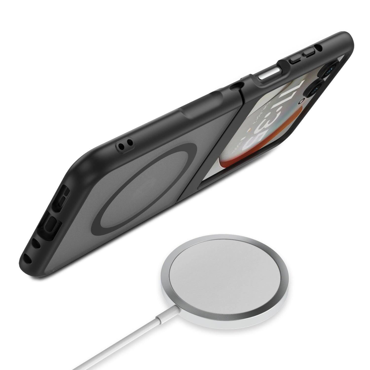 Alt View 4. BASELINE - Tint Series MagSafe Case for Motorola razr (2026 / 2025 / 2024) - Black.