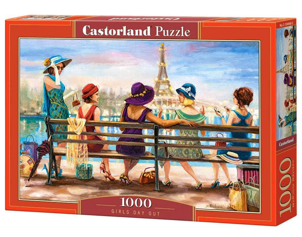 Castorland - 1000 Piece Jigsaw Puzzle, Girls Day Out, Ladies of Paris, Elegant ladies, Paris puzzle, Adult, C-104468-2 - Red