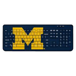 Keyscaper - Michigan Wolverines Solid Design Wireless Keyboard - Multicolor