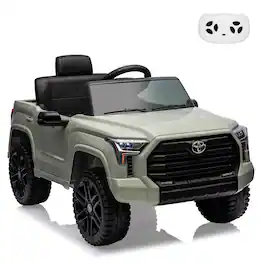 GARVEE - Licensed Toyota Tundra 12V Kids Electric Truck | Parent Remote Control, 3 Speeds, Spring Suspension & LED Headlights