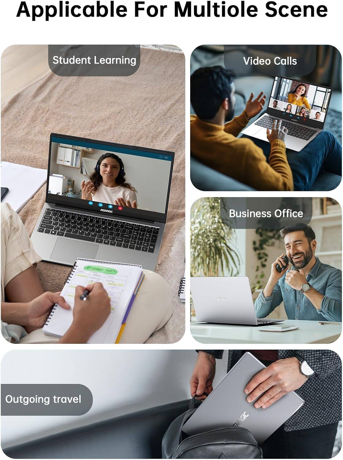 Applicable For Multiple Scene

- Student Learning
- Video Calls
- Business Office
- Outgoing travel