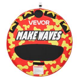 VEVOR - Towable Tubes for Boating, 2-Rider Inflatable Boat Tubes and Towables, 340lbs Capacity Water Sport Tube for Boat to Pull - Red