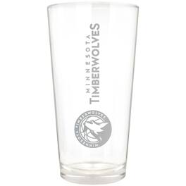 Great American Products - Minnesota Timberwolves Etched 16oz. Vertical Rally Cry Pint Glass - Multicolor