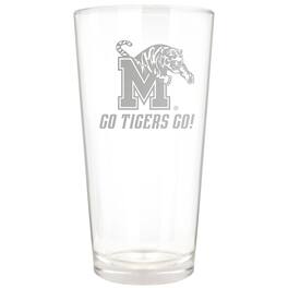 Great American Products - Memphis Tigers Etched 16oz. Rally Cry Pint Glass - Multicolor