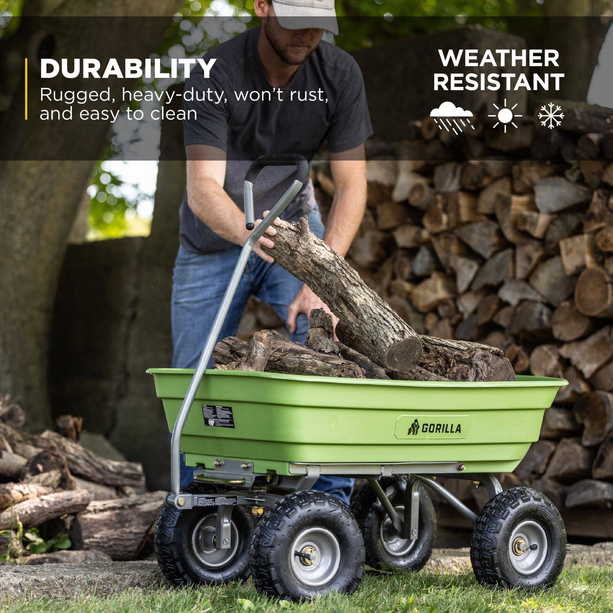 DURABILITY  
Rugged, heavy-duty, won't rust, and easy to clean  

WEATHER RESISTANT  

GORILLA