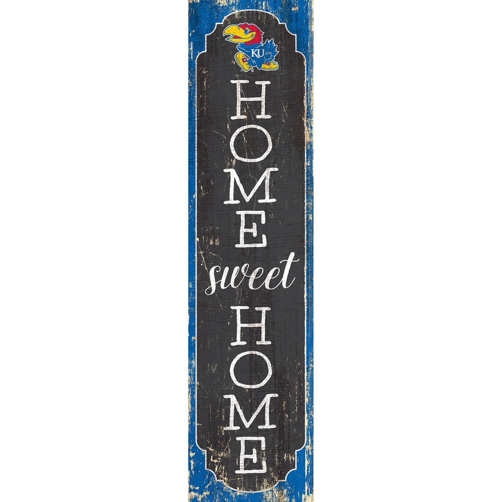 Kansas Jayhawks 24" Home Sweet Home Leaner Sign