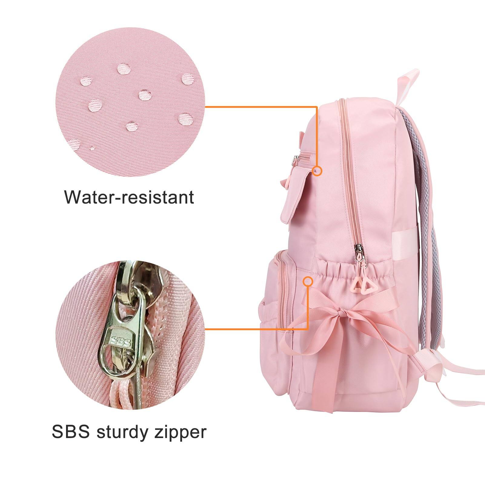 Alt View 1. Stamp n Camp - Backpack With Bow For School Coquette Bookbag Dance Bag - Black.