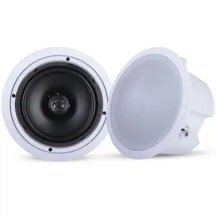 Front. Pyle - 8.0'' In-Wall / Ceiling Speakers - Black.
