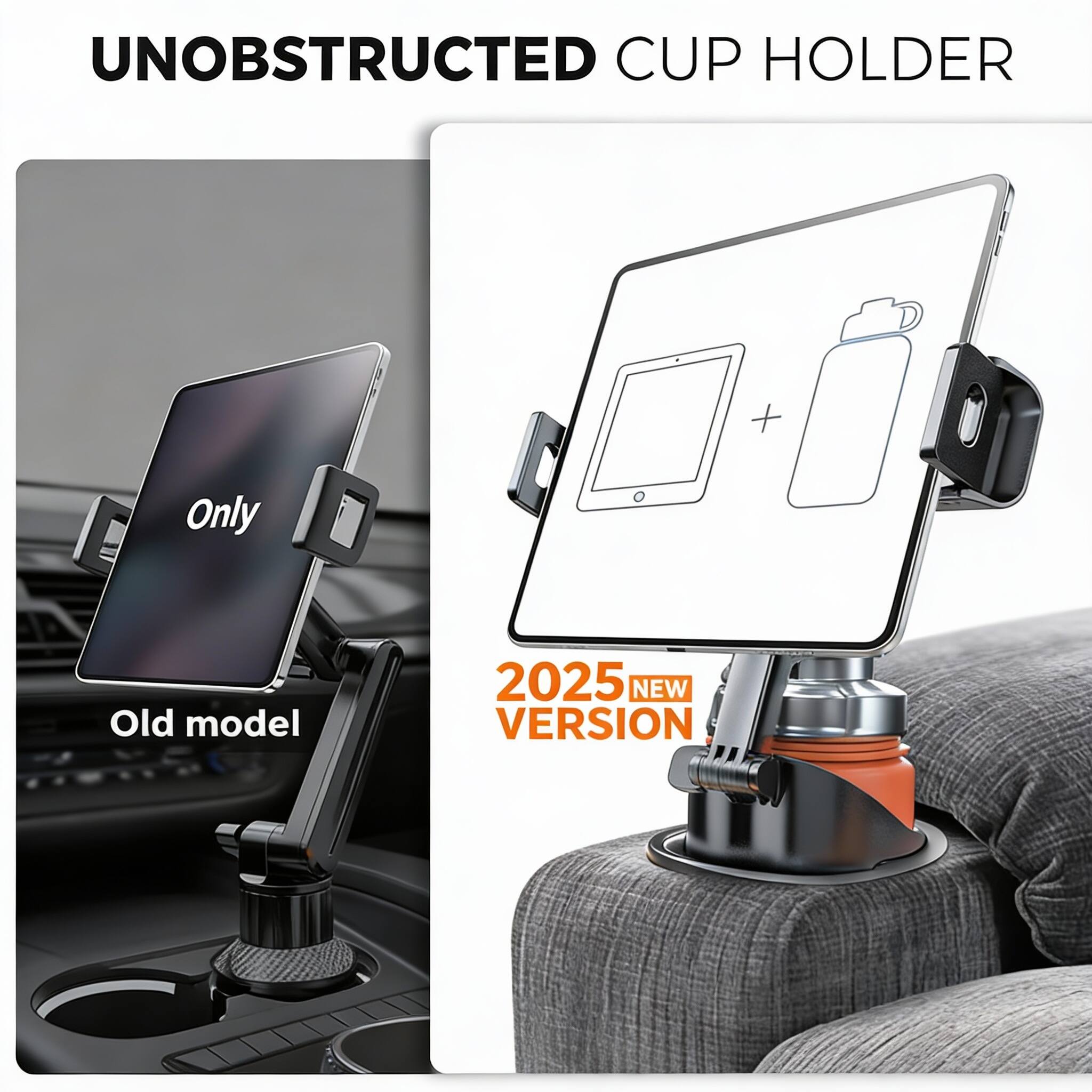 UNOBSTRUCTED CUP HOLDER

Only Old model

2025 NEW VERSION