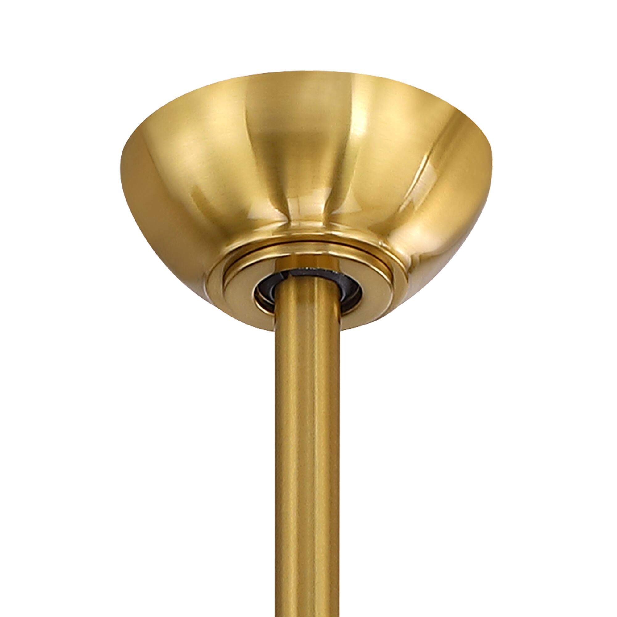 Alt View 8. Parrot Uncle - 60-Inch Modern DC Motor Ceiling Fan with Dimmable LED Light and Remote - Gold.