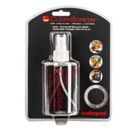 AudioQuest - CleanScreen Pack with 6 oz. (200 ml.) Bottle + Microfiber Cleaning Cloth