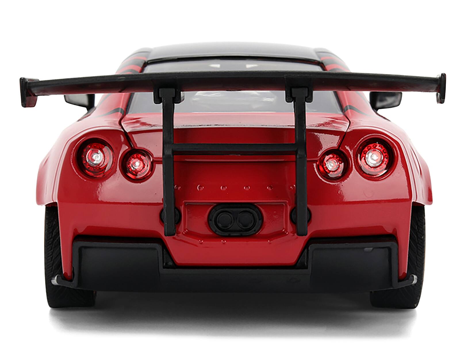 Alt View 6. Jada - 2009 Nissan GT-R (R35) Ben Sopra "Advan" Black & Red "JDM Tuners" 1/24 Diecast Model Car by Jada - Multicolor.