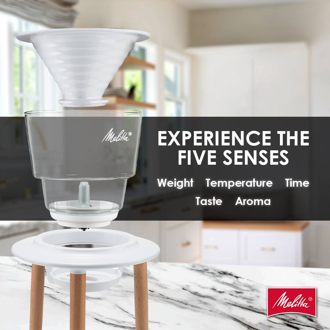 Melitta EXPERIENCE THE FIVE SENSES  
Weight Temperature Time Taste Aroma