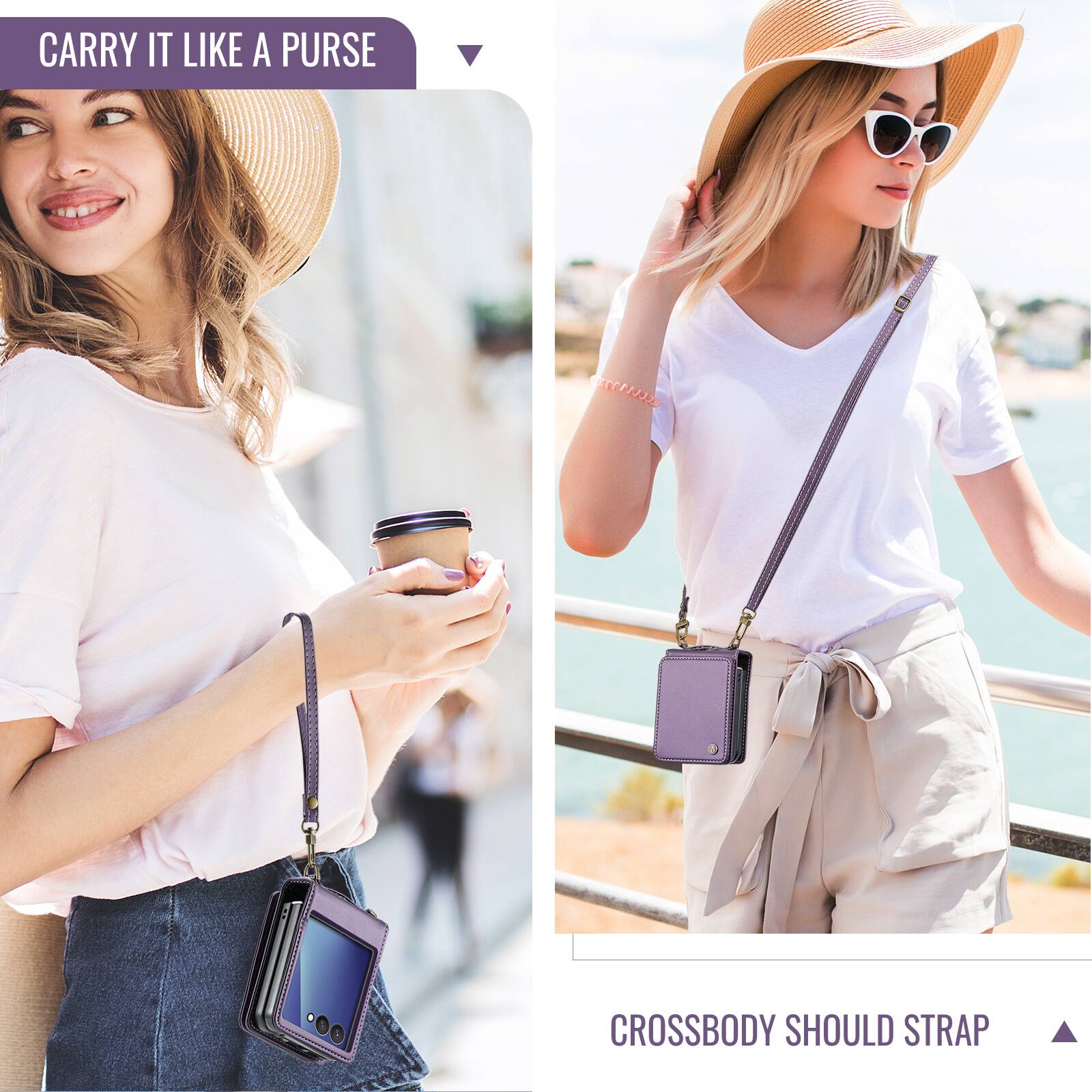 CARRY IT LIKE A PURSE

CROSSBODY SHOULD STRAP