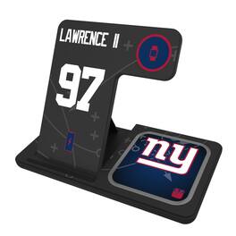 Keyscaper - Dexter Lawrence II New York Giants Ready 3-in-1 Charging Station - Black