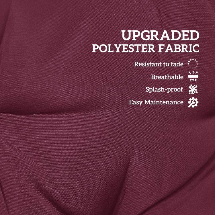 UPGRADED POLYESTER FABRIC
- Resistant to fade
- Breathable
- Splash-proof
- Easy Maintenance