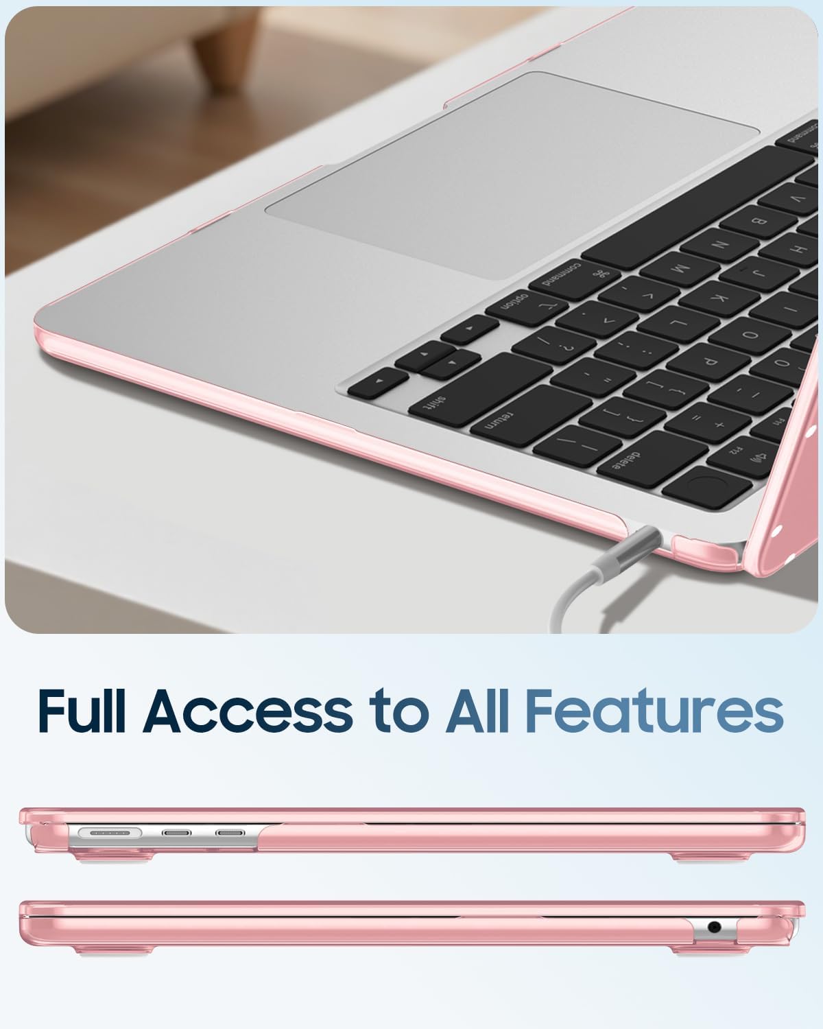 shift  
< N H command  M J option ^ K r - V L - 0 ? : P 0 = ] { - I  N return - + F11 - - F12 delete  
Full Access to All Features