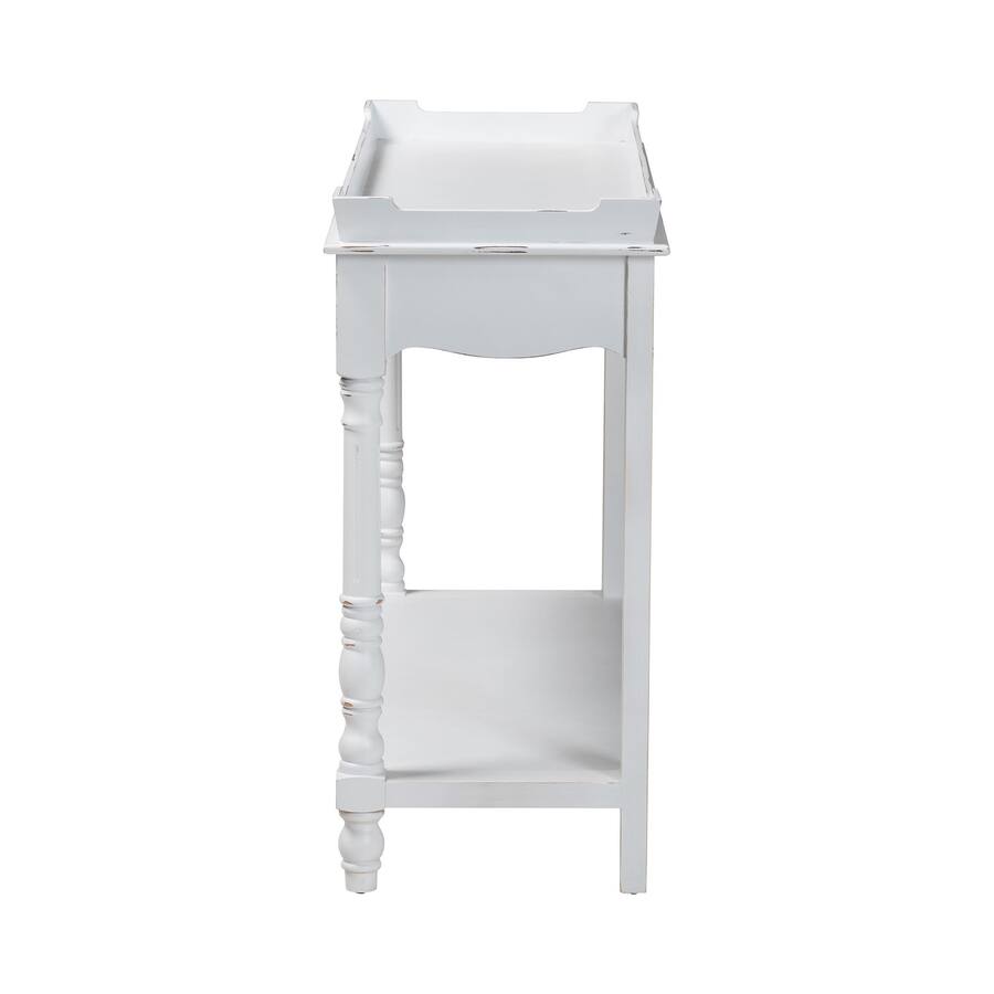 Baxton Studio Rafferty Distressed Console Table Vintage Inspired Accent ...