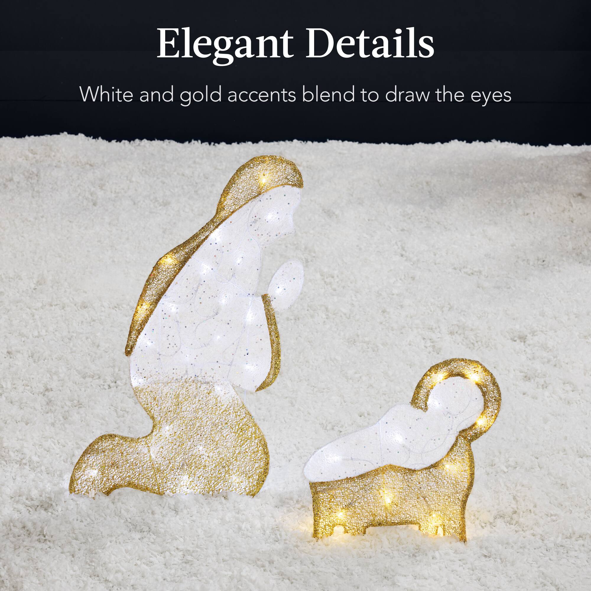Elegant Details

White and gold accents blend to draw the eyes
