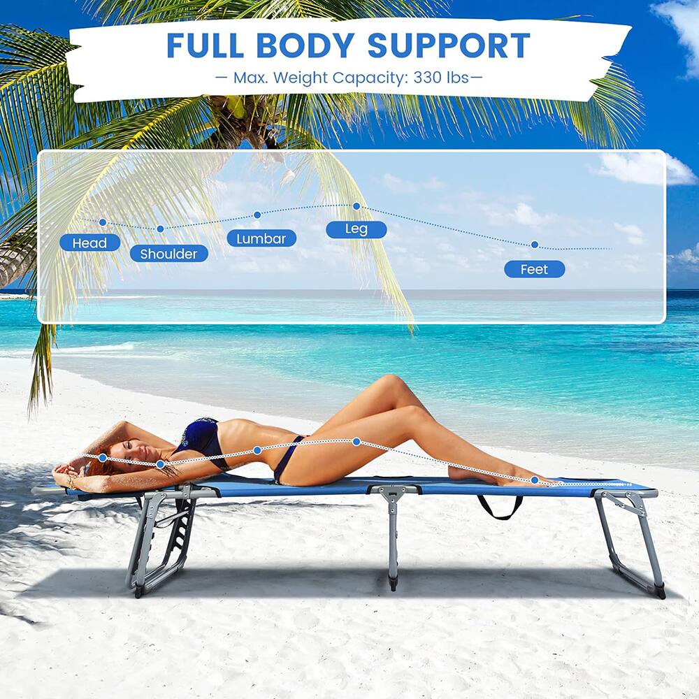 FULL BODY SUPPORT  
- Max. Weight Capacity: 330 lbs -  
Head Shoulder Lumbar Leg Feet