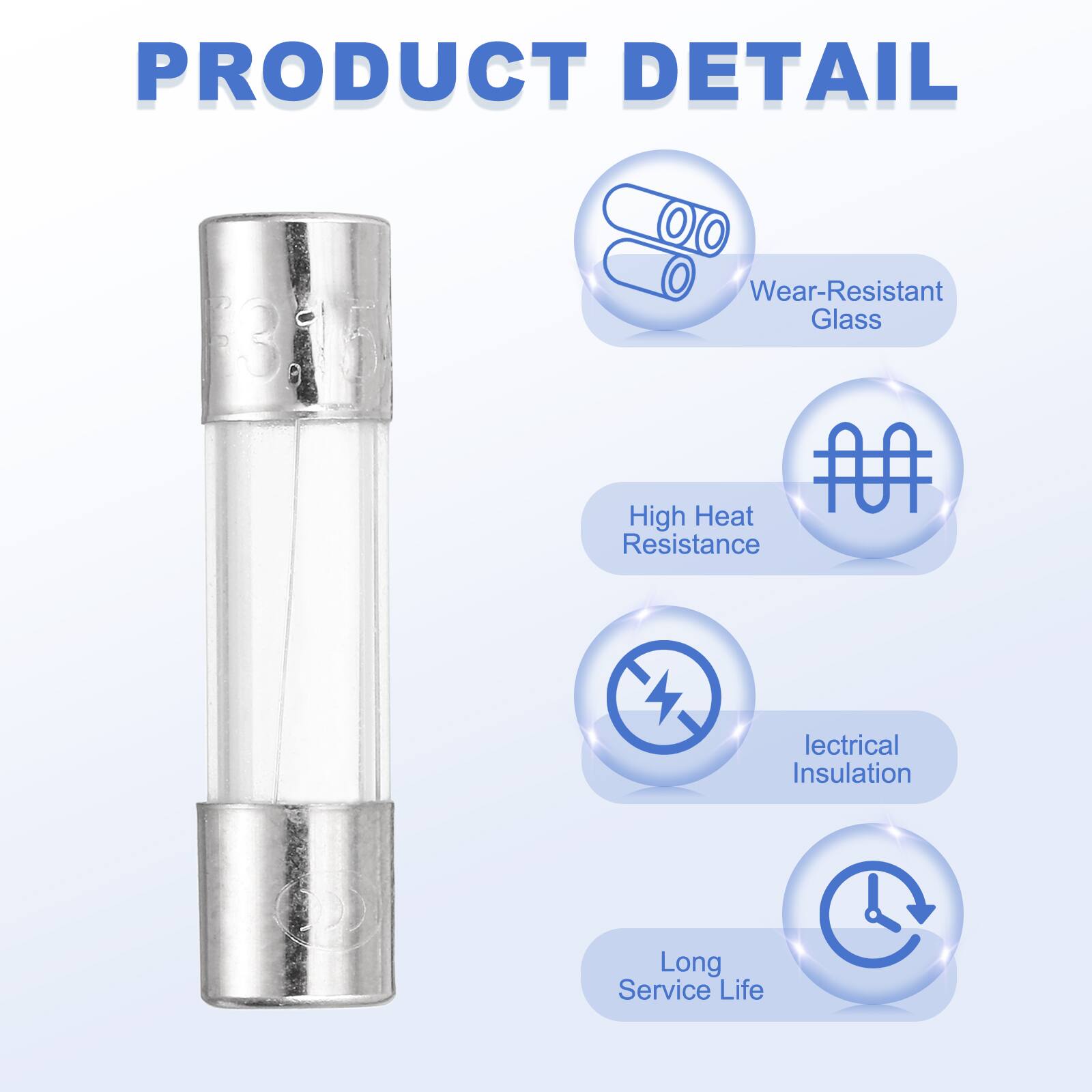 PRODUCT DETAIL

- Wear-Resistant Glass
- High Heat Resistance
- Electrical Insulation
- Long Service Life