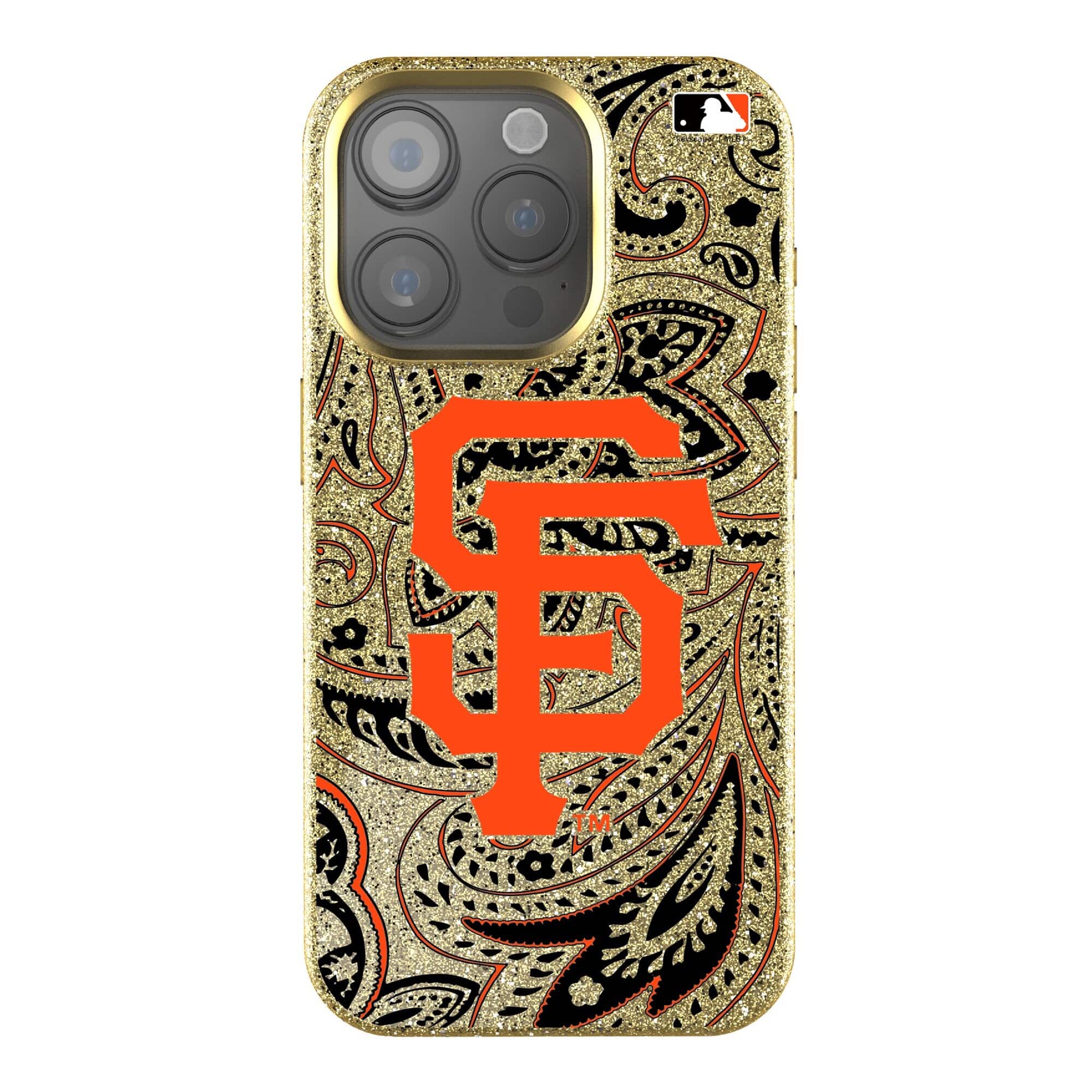Keyscaper - MLB - San Francisco Giants Paisley Bling iPhone Case - 16 Pro Max - Gold price history on PriceWatchPro