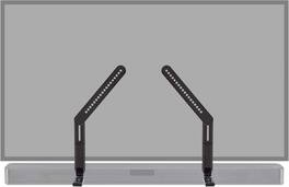 Schertz - Adjustable Soundbar Mount, Dolby Atmos Compatible, Fits Most Brands - Black