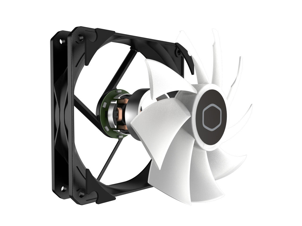 Alt View 3. Cooler Master - Cooler Master MF120 Lite | Liquid & Air Cooler, 120mm aRGB, PWM, PBT Frame - RGB.