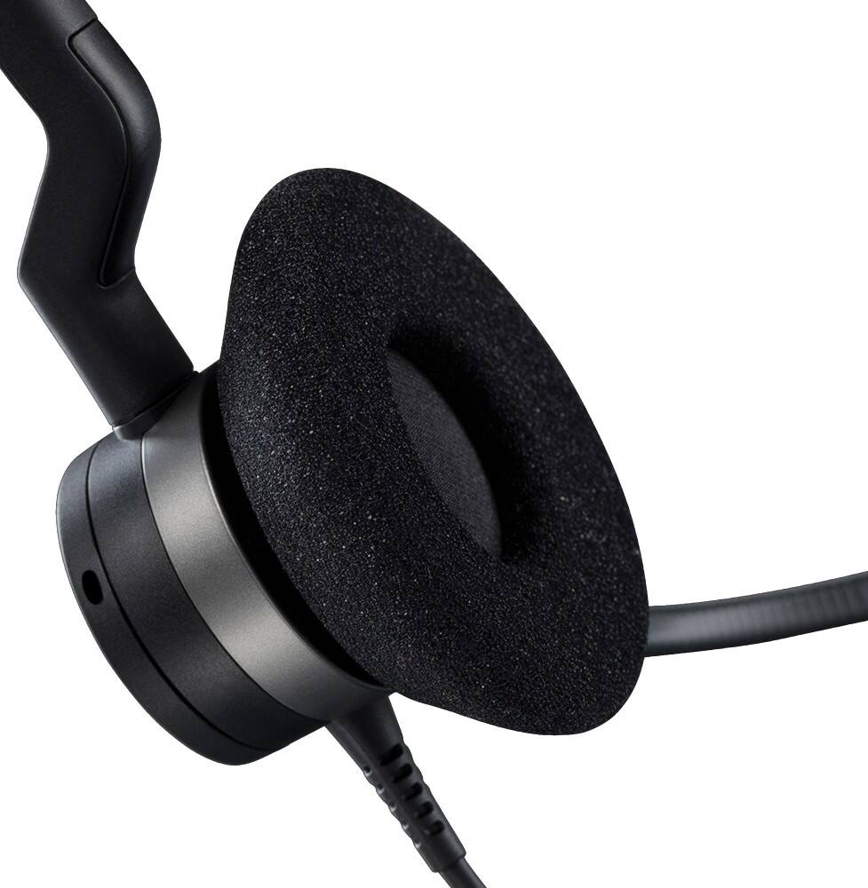 Alt View 1. Jabra - BIZ 2300 QD Duo Headset - Stereo - Wired - 150 Hz - 4.50 kHz - Over-the-head - Binaural - Supra-aural - 3.53 ft Cable - Black.