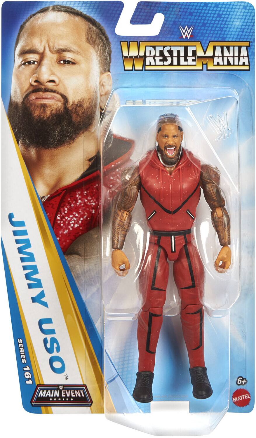 WWE WrestleMania Jimmy Uso Series 161 Main Event 6+ Mattel