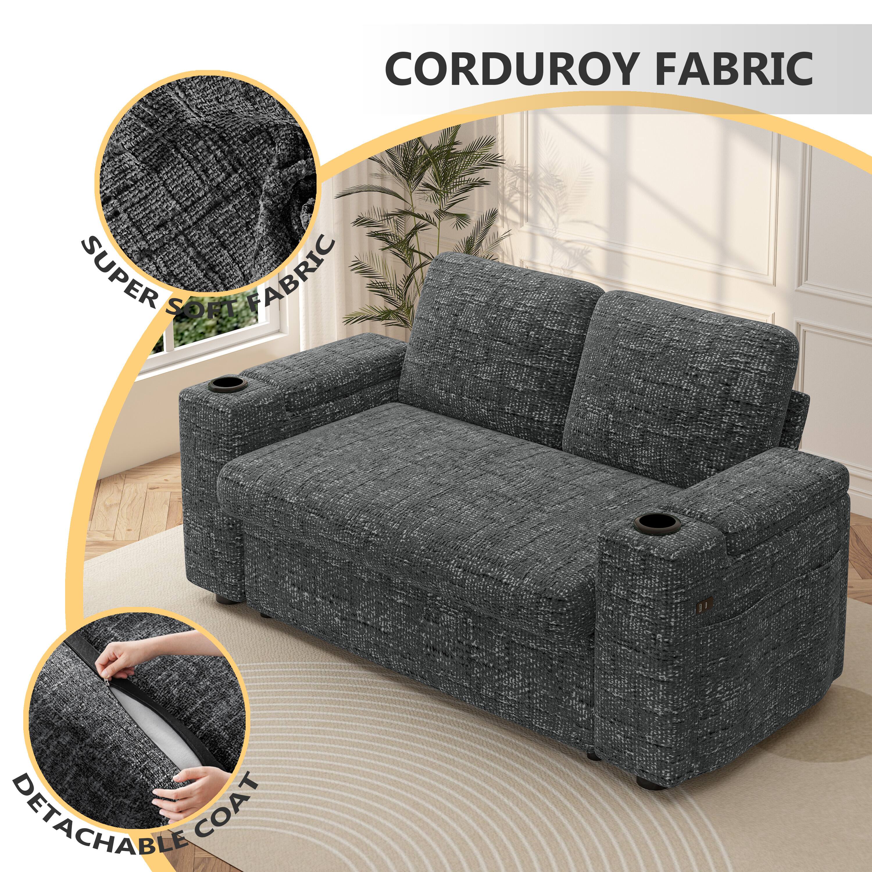 CORDUROY FABRIC

- SUPER SOFT FABRIC
- DETACHABLE COAT