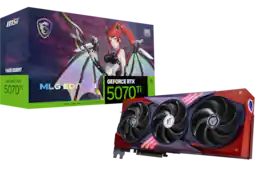 MSI - NVIDIA GeForce RTX 5070 Ti 16G MLG EDITION OC 16GB GDDR7 PCI Express Gen 5 Graphics Card - Black/Red