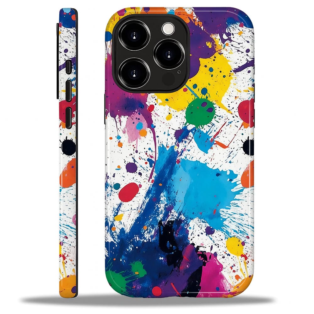 Finnhomy - Smartphone Case for iPhone 14 Pro Max - Dual-Layer Heavy Duty Protective Cover - Color Splash - Color Splash for iPhone 14 Pro Max