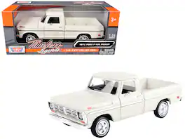 1972 Ford F-100 Pickup Truck "Timeless Legends" Series 1/24 Diecast Model Car by Motormax - Cream