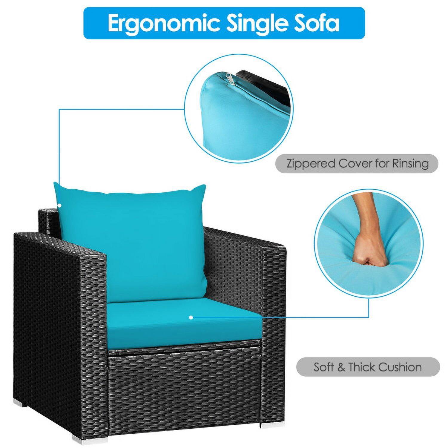 Ergonomic Single Sofa

- Zippered Cover for Rinsing
- Soft & Thick Cushion