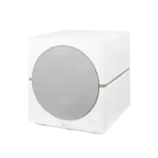 Front. MartinLogan - Dynamo 12, 12” Sealed, Powered Subwoofer, with Magnitude MT-1.6kW Amplifier, Sub Control App, and Wireless Built-In - Satin White.