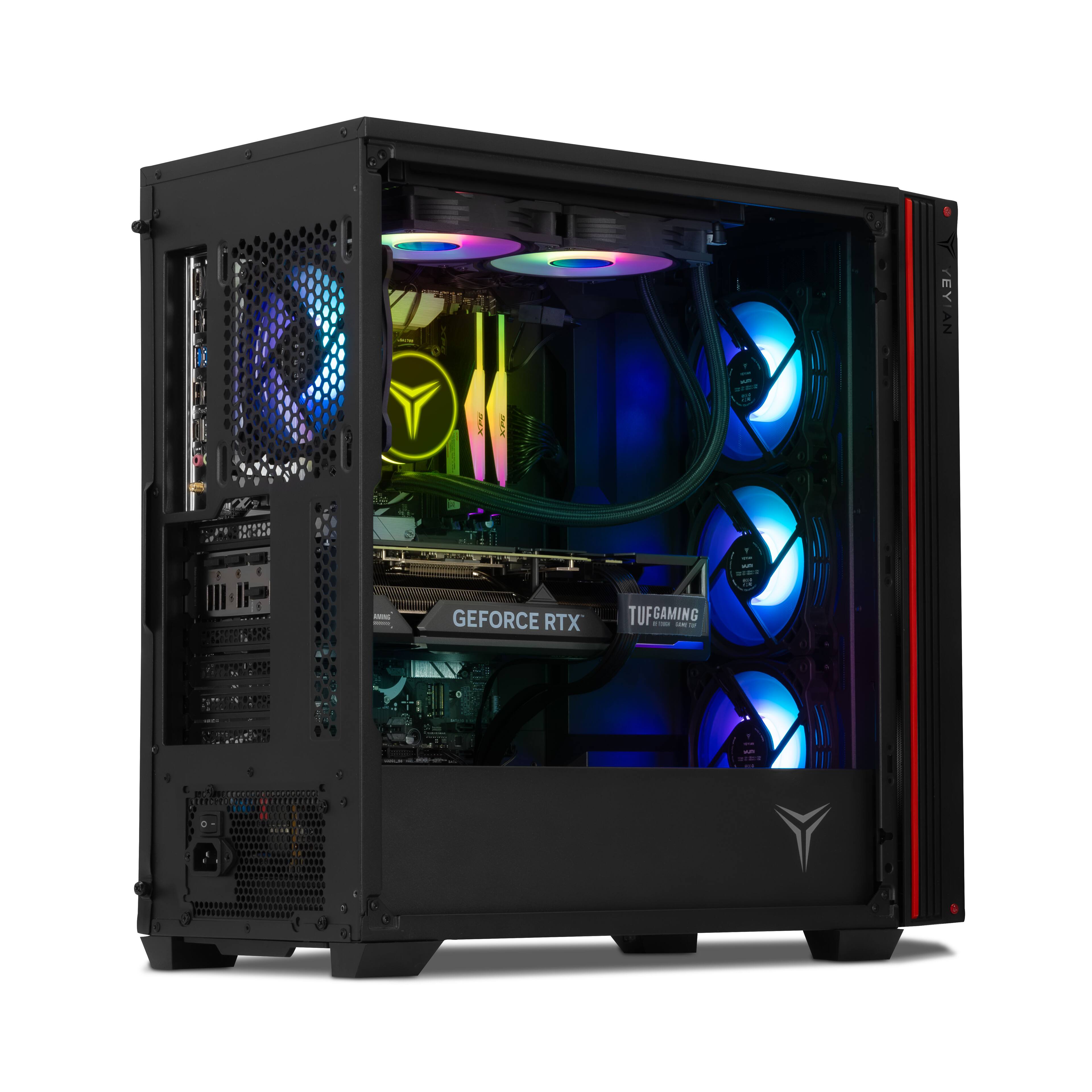 YEYIAN Gaming PC. AMD Ryzen 7 7800X3D, 360mm AIO, RTX 4080 Super