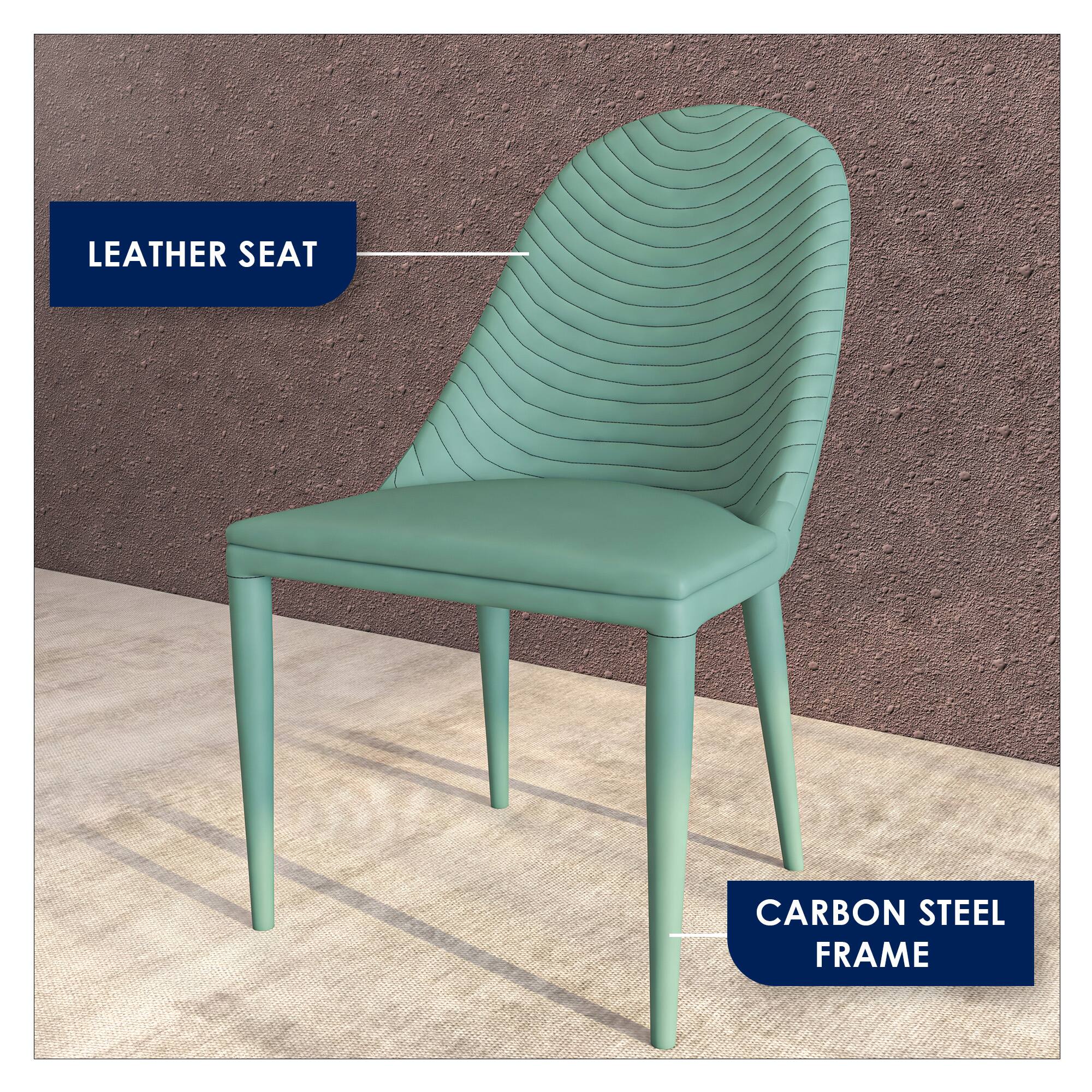 LEATHER SEAT  
CARBON STEEL FRAME