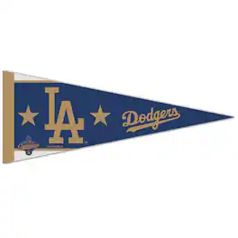 WinCraft - Los Angeles Dodgers 2026 Gold Collection 12" x 30" Premium Pennant - Multicolor