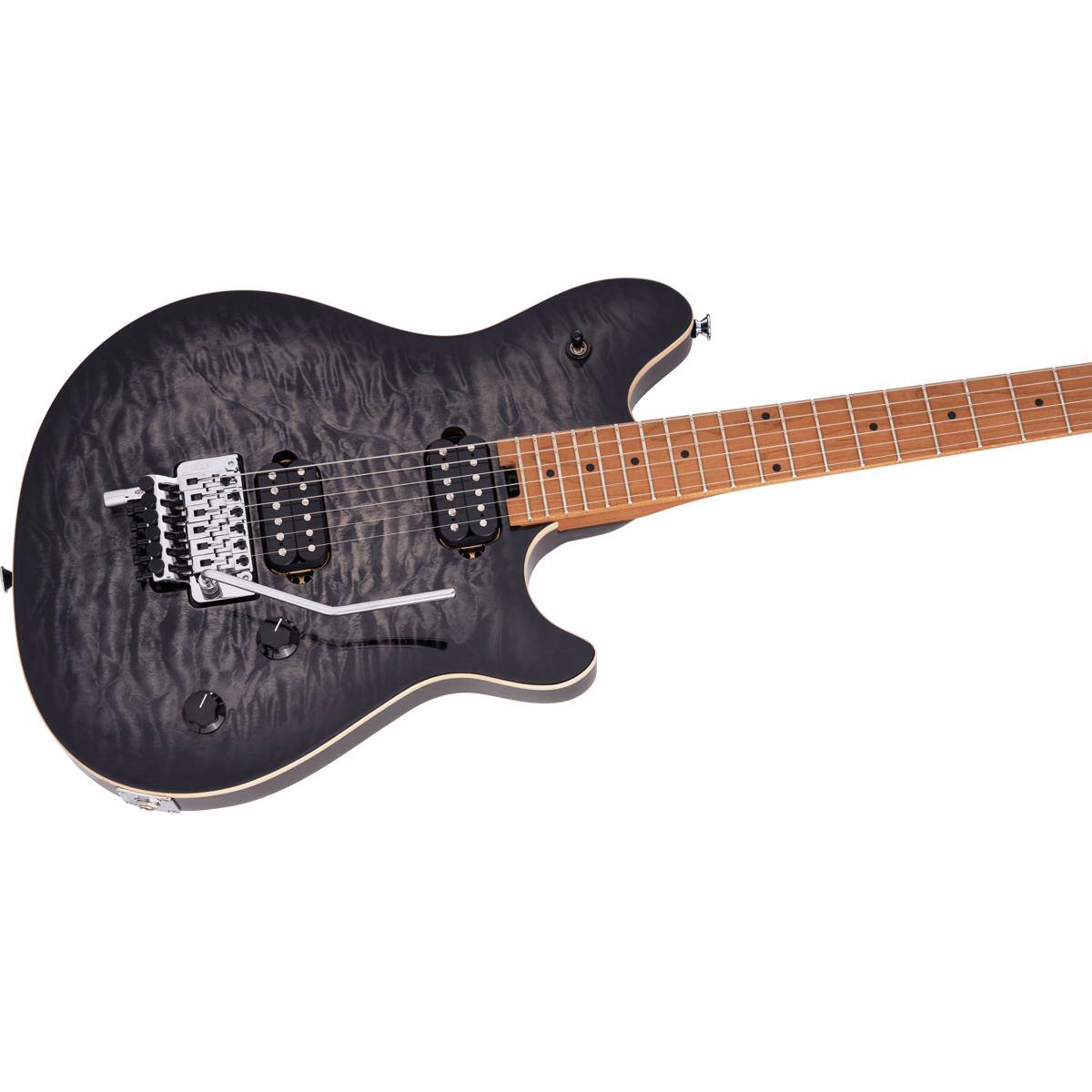 Alt View 5. EVH - EVH Wolfgang Special QM Electric Guitar, Baked Maple Fingerboard, Charcoal Burst.