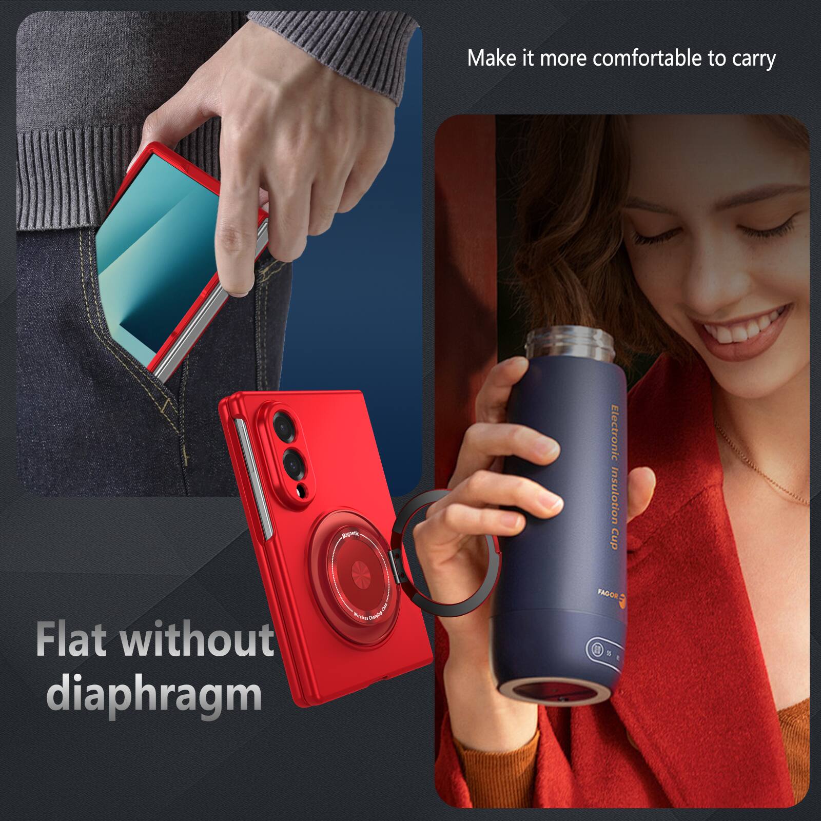 Make it more comfortable to carry

Flat without diaphragm

Electronic Cup Insulation FAGOR