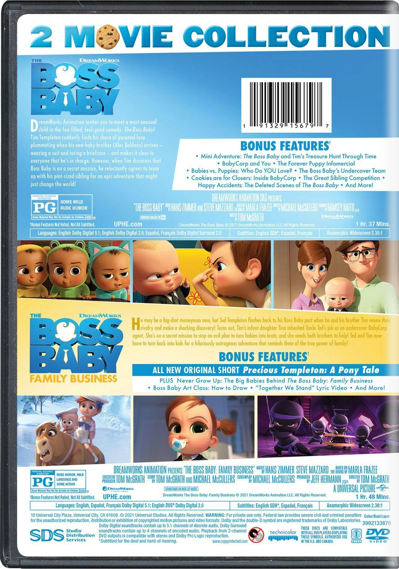 The Boss Baby: 2 movie Collection (DVD Double Feature) [DVD